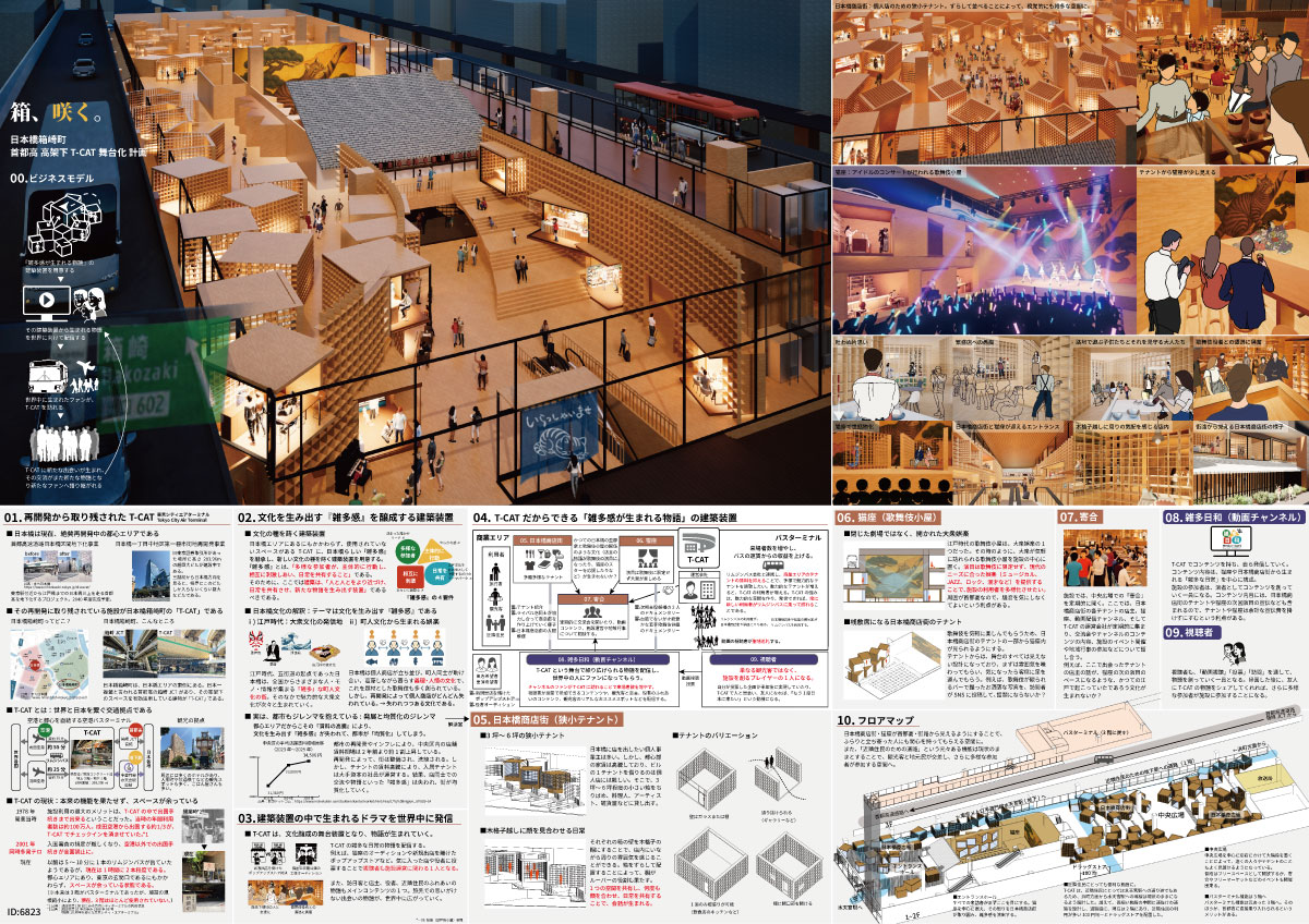 COZUCHI賞、松永彩歌氏による「箱、咲く。－日本橋箱崎町 首都高高架下 T－CAT舞台化計画－」