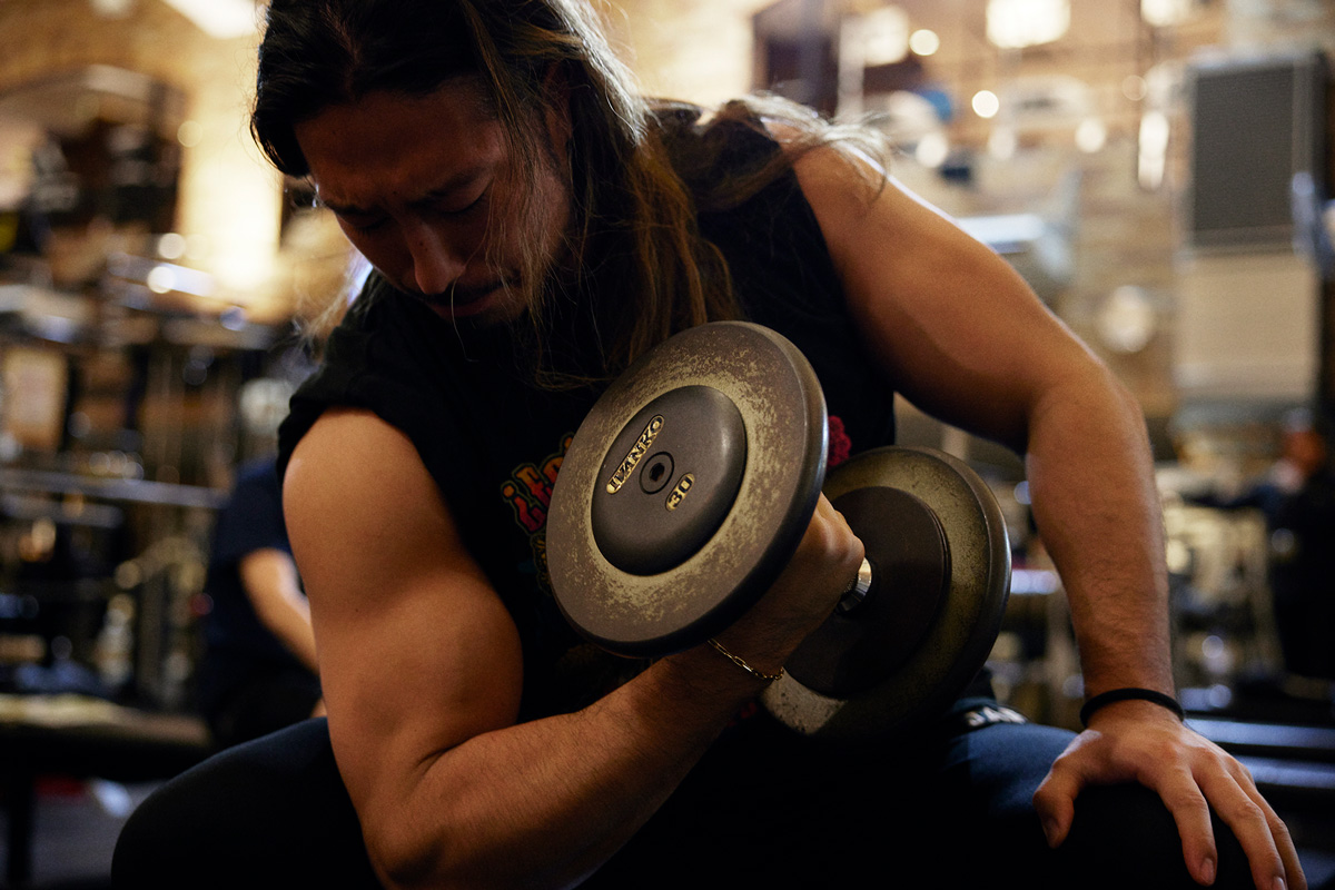プロレスラー辻陽太さんのトレーニングの様子
