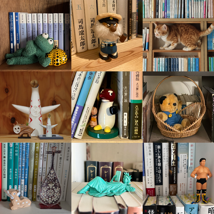 本棚があるところに置物あり。読者の“本棚の住人”（＝置物）調査！
