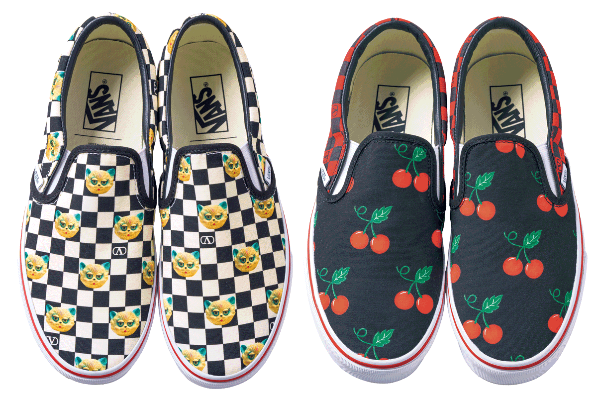 〈ヴァレンティノ ガラヴァーニ〉 × 〈ヴァンズ〉のスリッポン