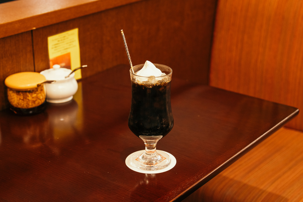 自家焙煎したアイスコーヒー