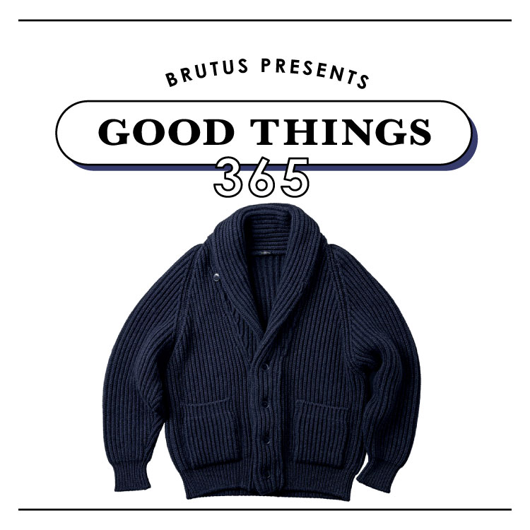 〈コモリ〉のショールカラーカーディガン