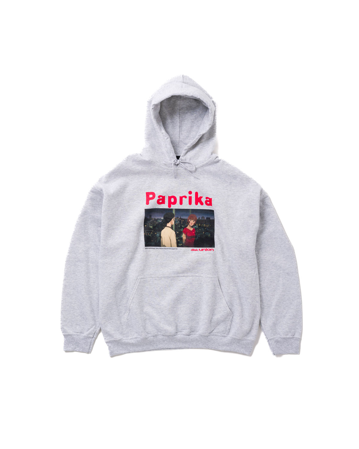 『パプリカ』と〈disk union〉のコラボレーションパーカー