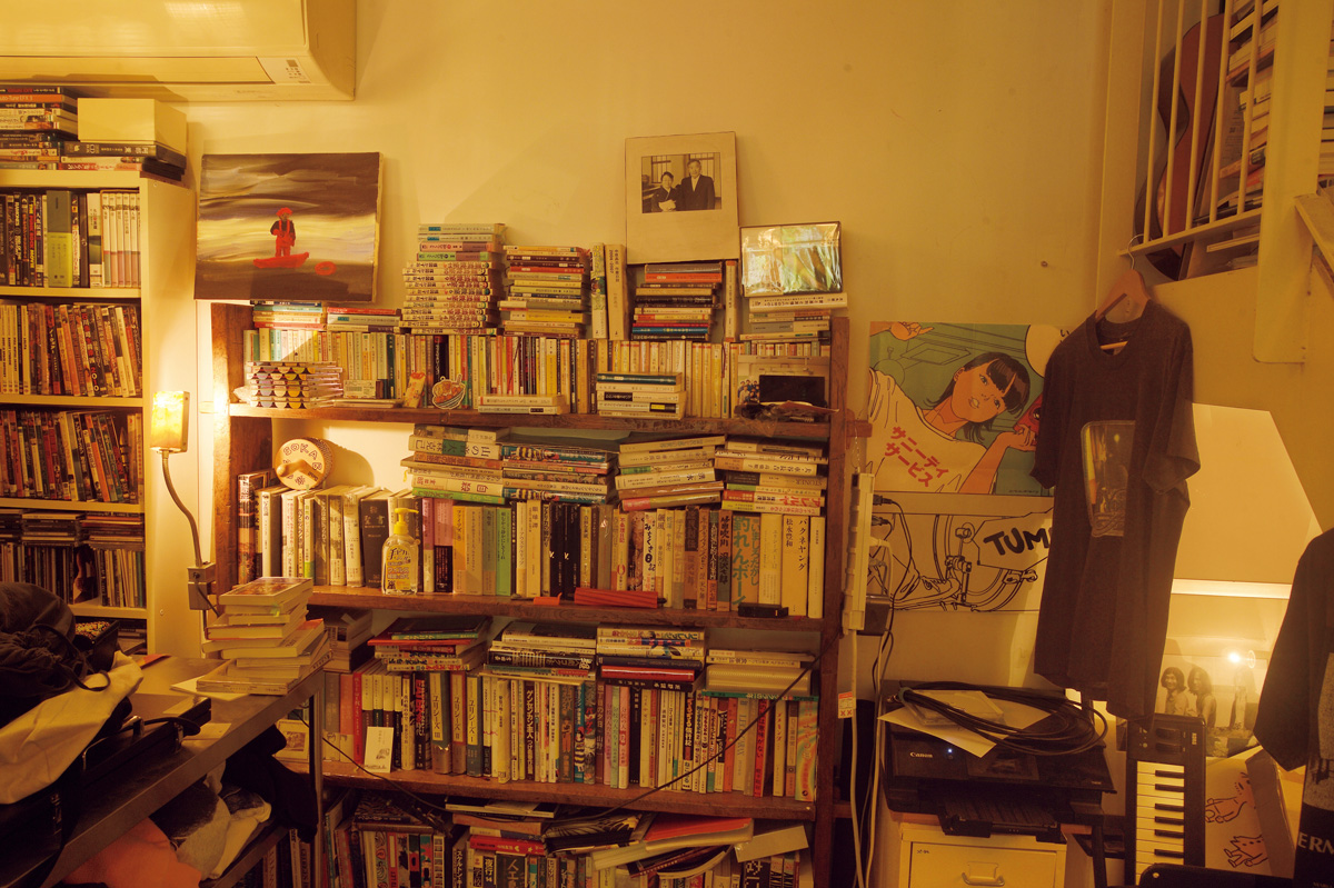 曽我部さんの自宅にあるという実際の本棚。