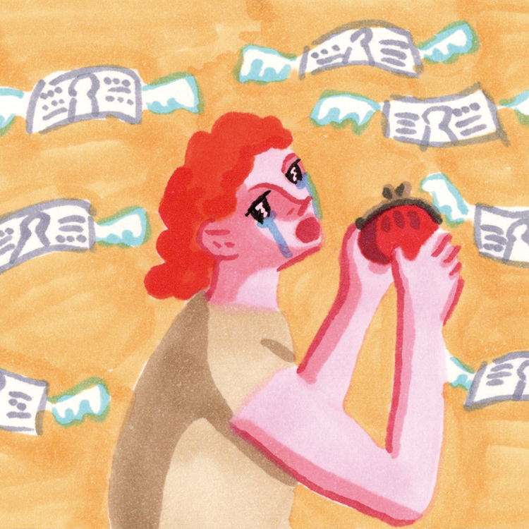 浪費タイプのイラスト