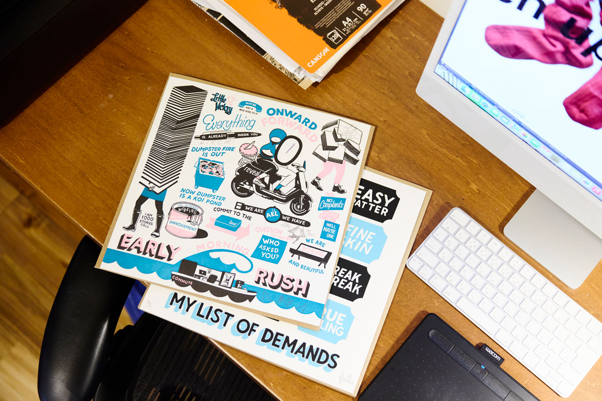 〈ESPOKYO〉で手に入れたプリント作品