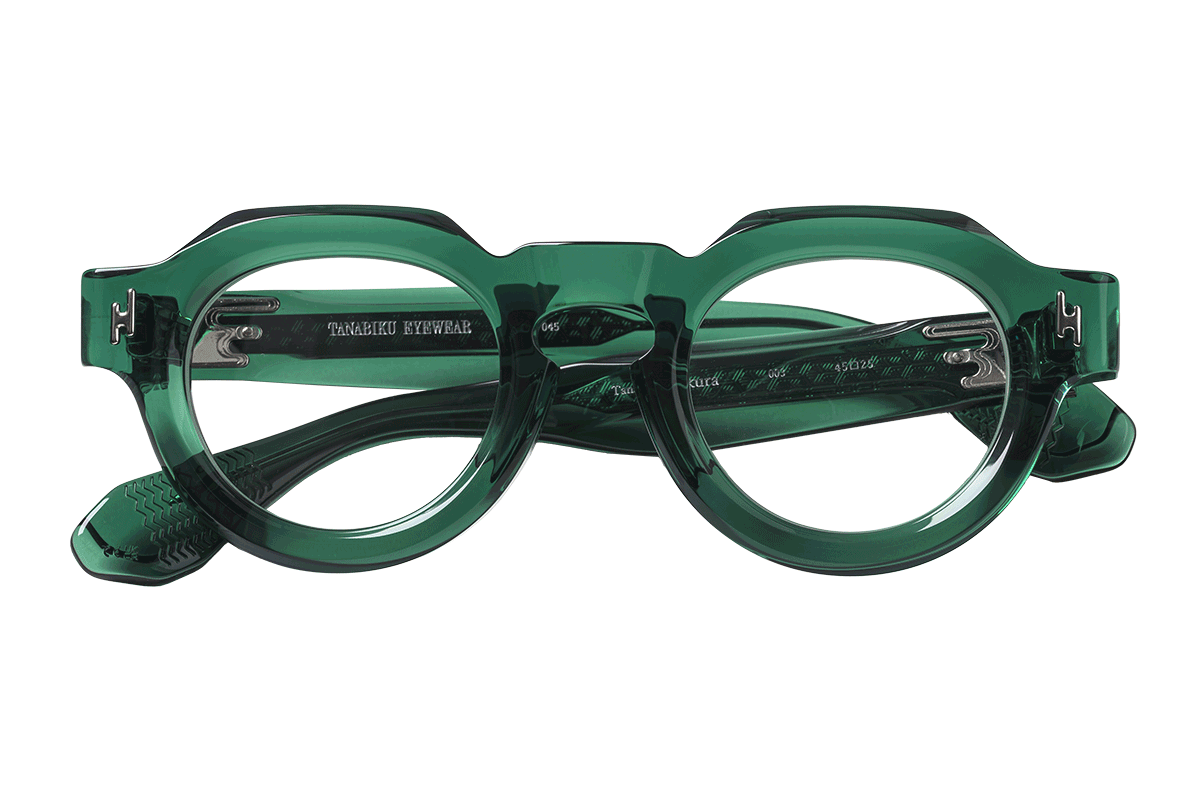 〈タナビク アイウェア〉の眼鏡