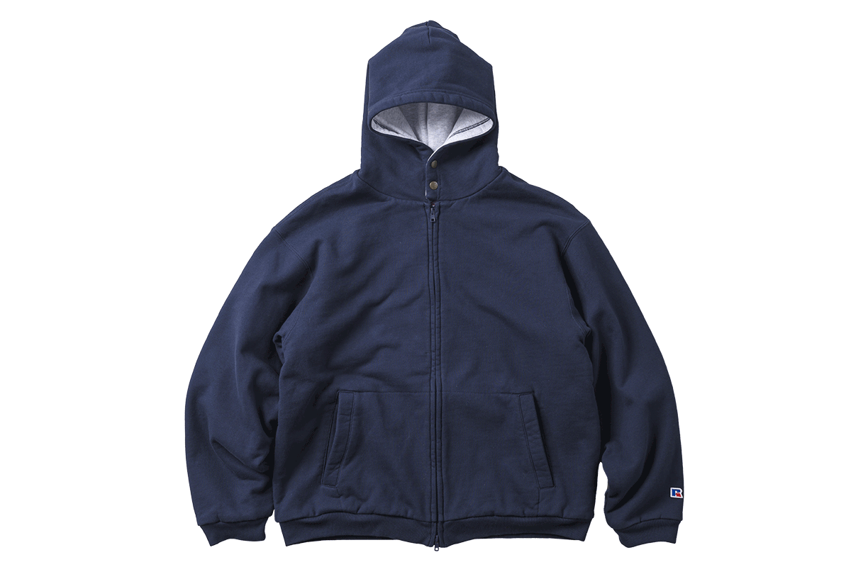 〈ラッセルアスレティック〉 × 〈ベルベルジン〉のジップパーカ