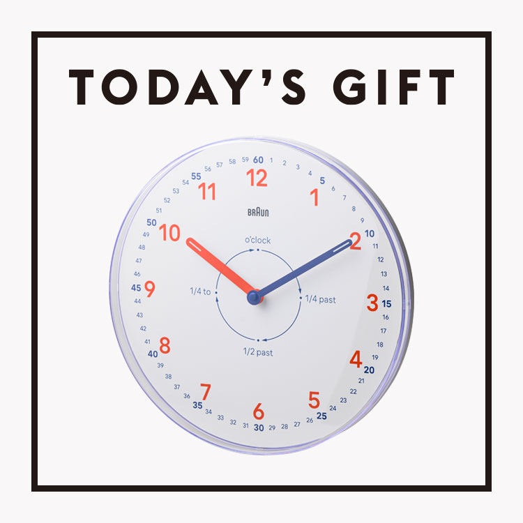 〈BRAUN〉の掛け時計
