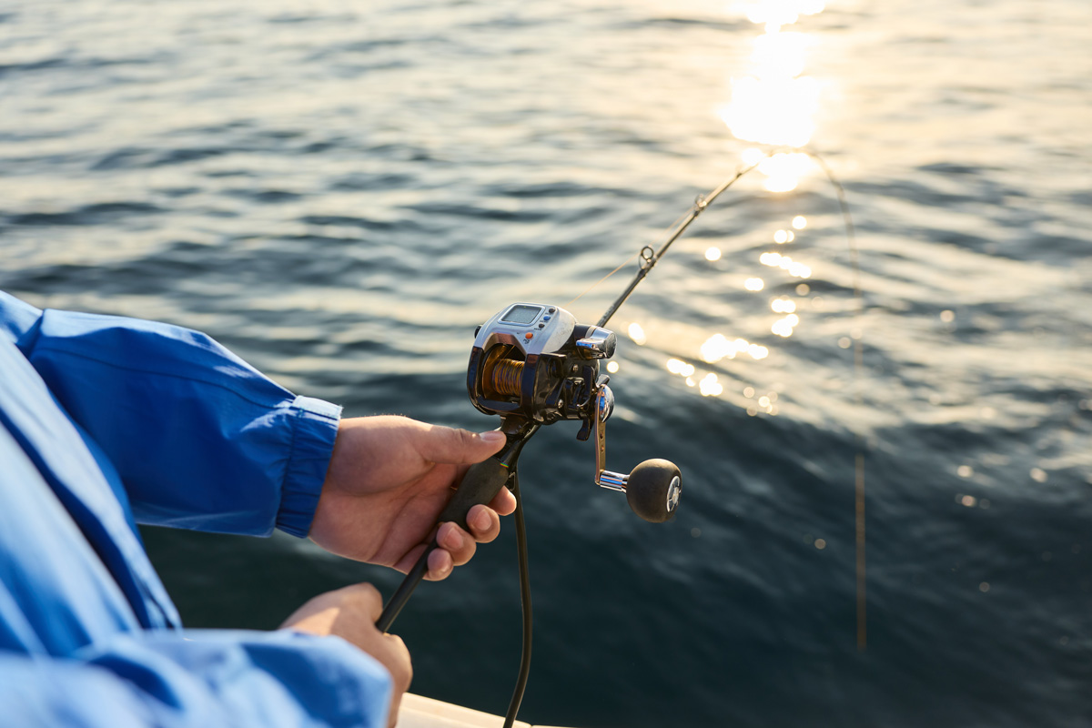 釣りをしている人