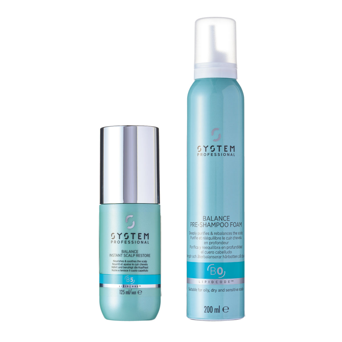 バランス インスタント スキャルプ ローション 125㎖ 、バランス プレシャンプーフォーム 200㎖