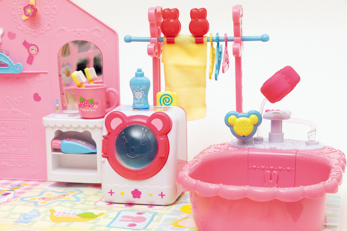 メルちゃん バスタブ、洗面台、物干し竿など