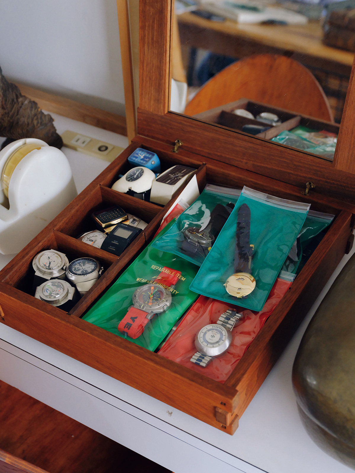 編集者の安藤夏樹さんがコレクションする時計。