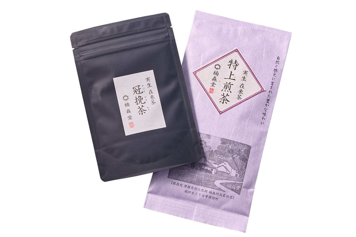 〈楠森堂〉の茶葉