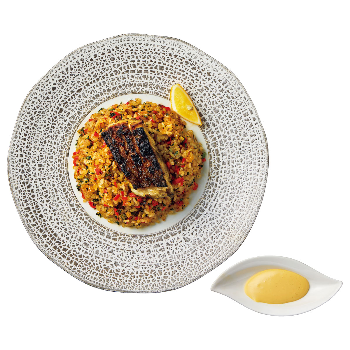 鯛の出汁で炊くDominicのピラフ