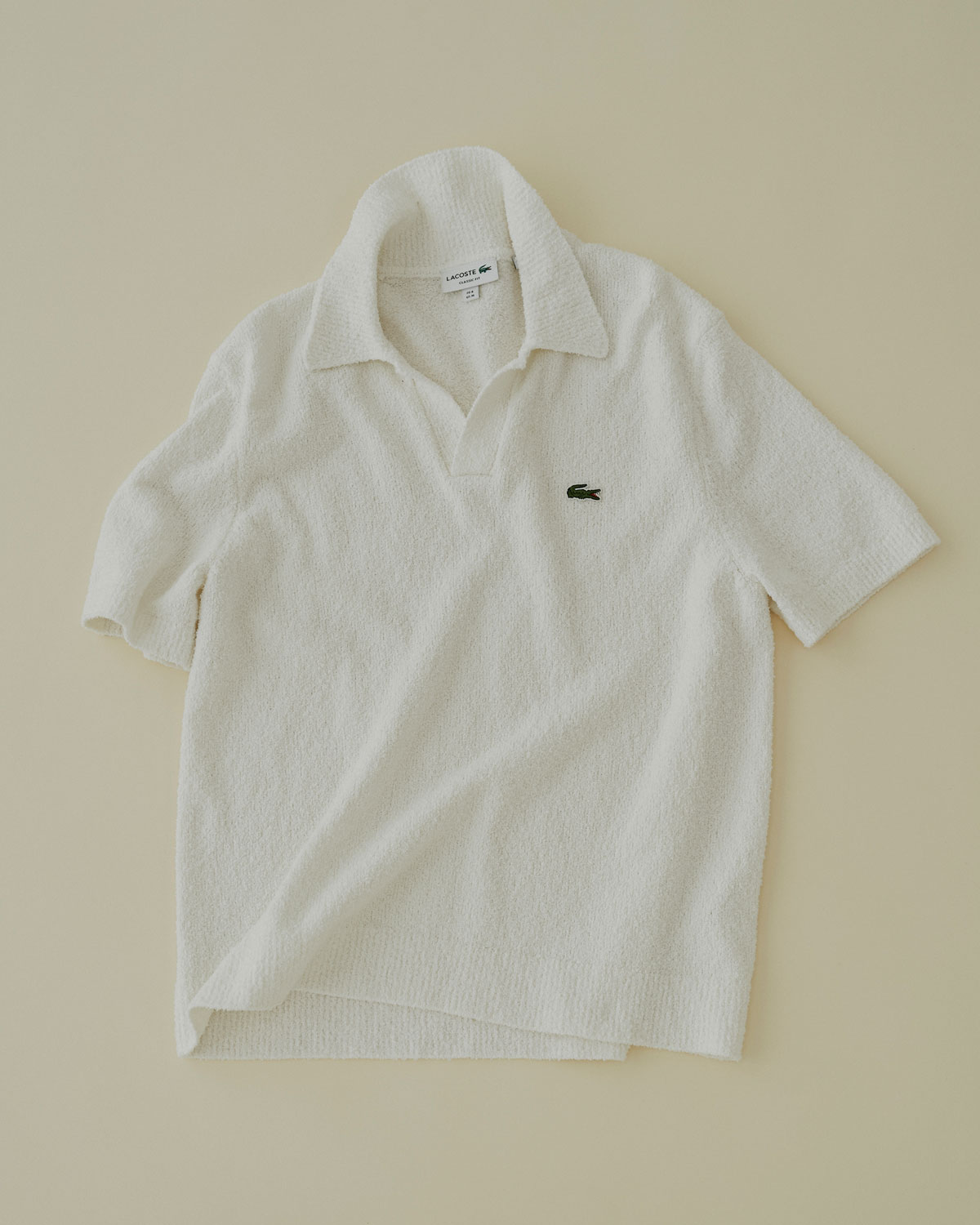 ラコステのブークレニットポロシャツ