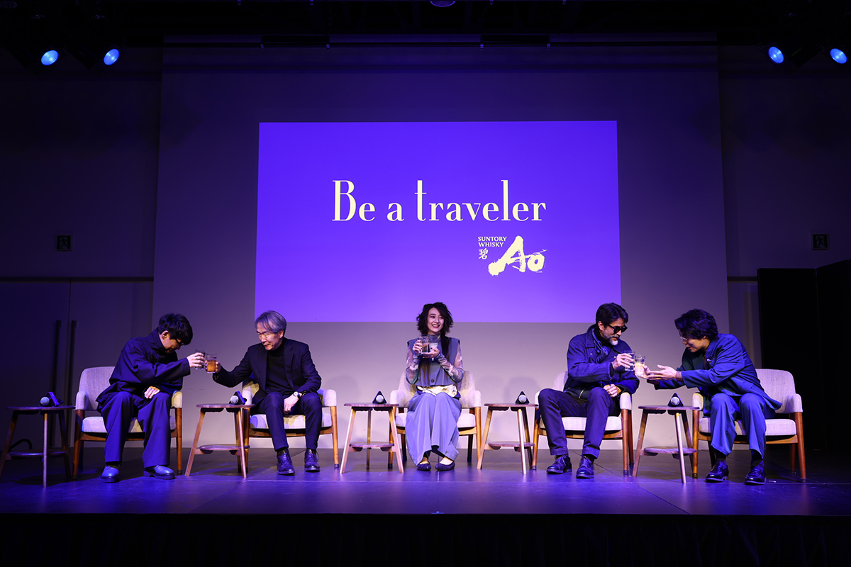 左から〈サカナクション〉山口一郎、写真家の上田義彦、俳優・文筆家の長井短、〈PORTER CLASSIC〉代表の𠮷田玲雄、〈令和ロマン〉くるま