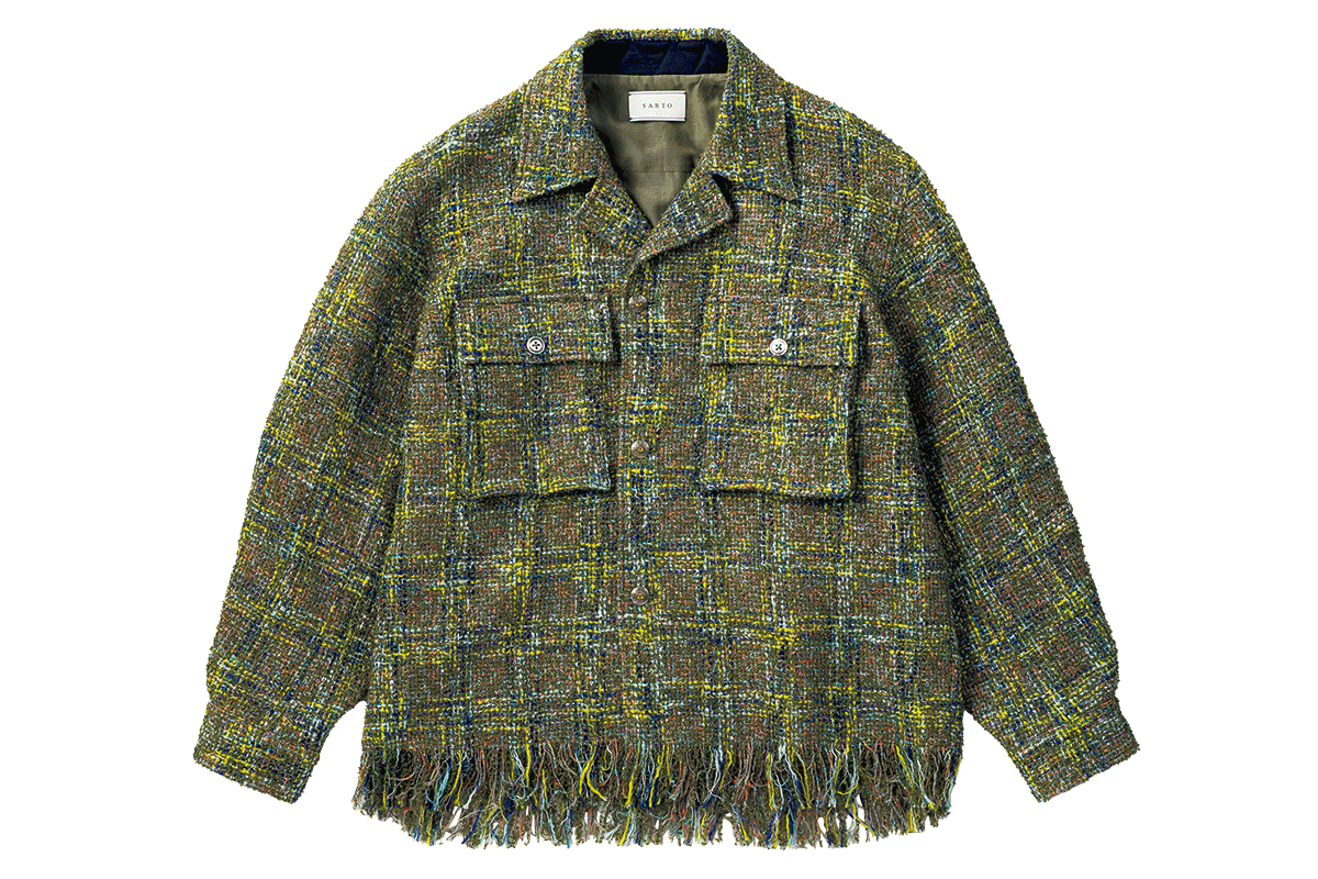 〈サルト〉のミリタリーオーバーシャツ