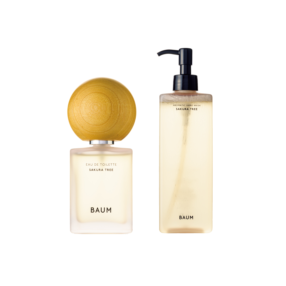 右／アロマティック ハンドウォッシュ n サクラツリー 300㎖ 4,400円、左／オードトワレ サクラツリー 60㎖ 19,800円