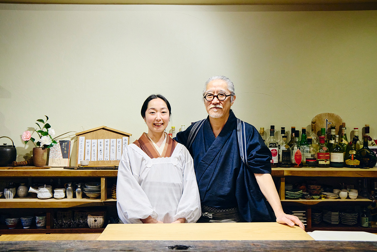 酒肴懐石 よのすけの、寺尾夫婦