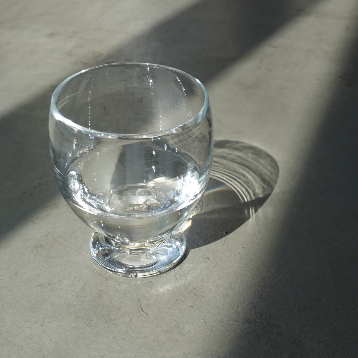 稲葉友子さんのビールグラス