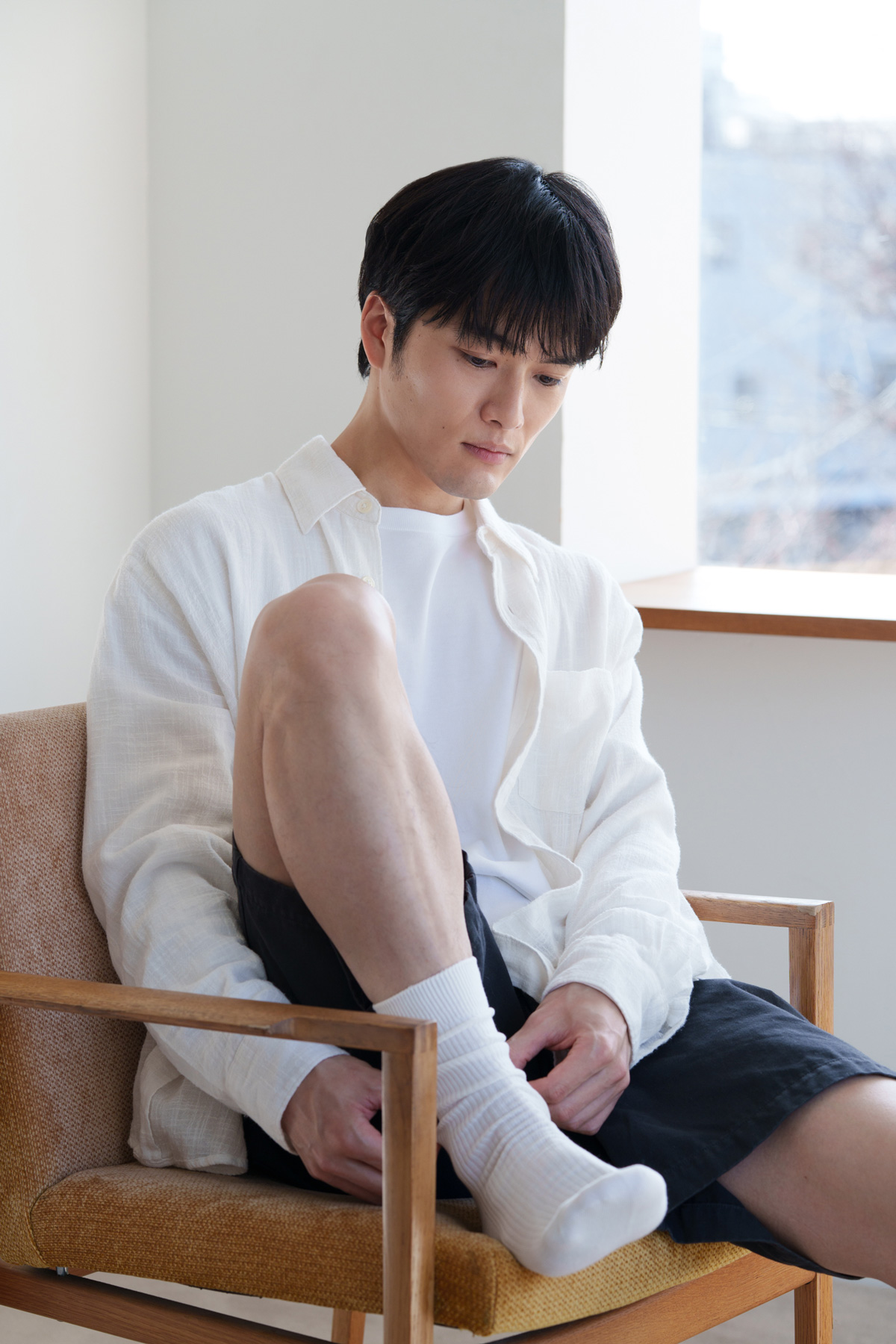 「ER-GK83」でトリミングする入江甚儀さん