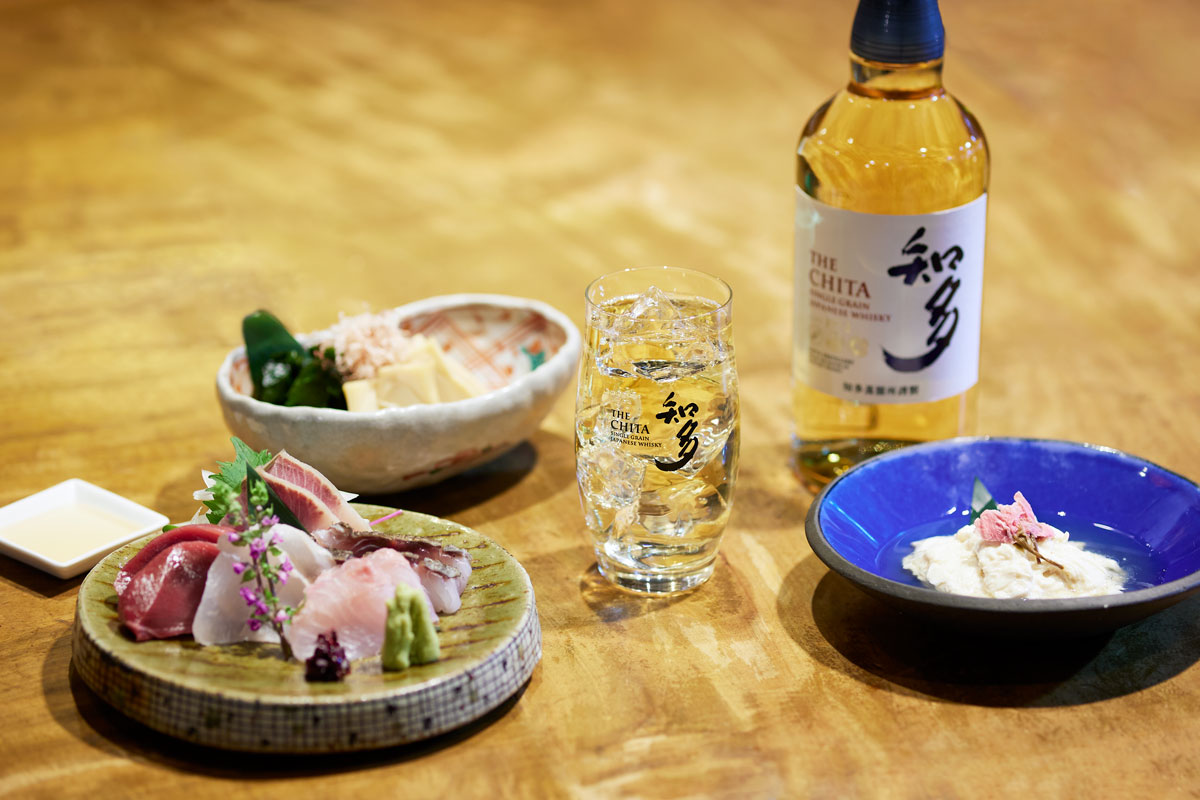 ウイスキー〈知多〉と料理