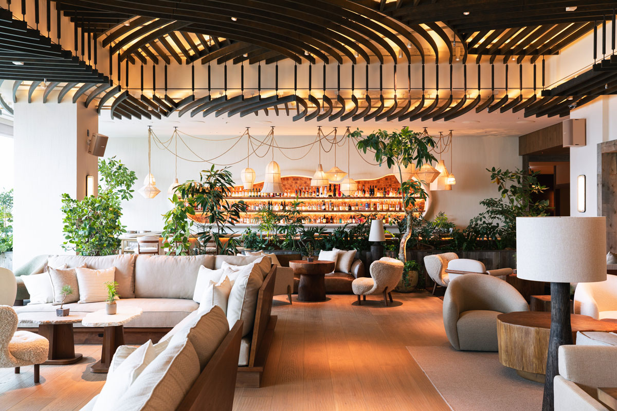 1 Hotel Tokyo 38階のロビーラウンジ