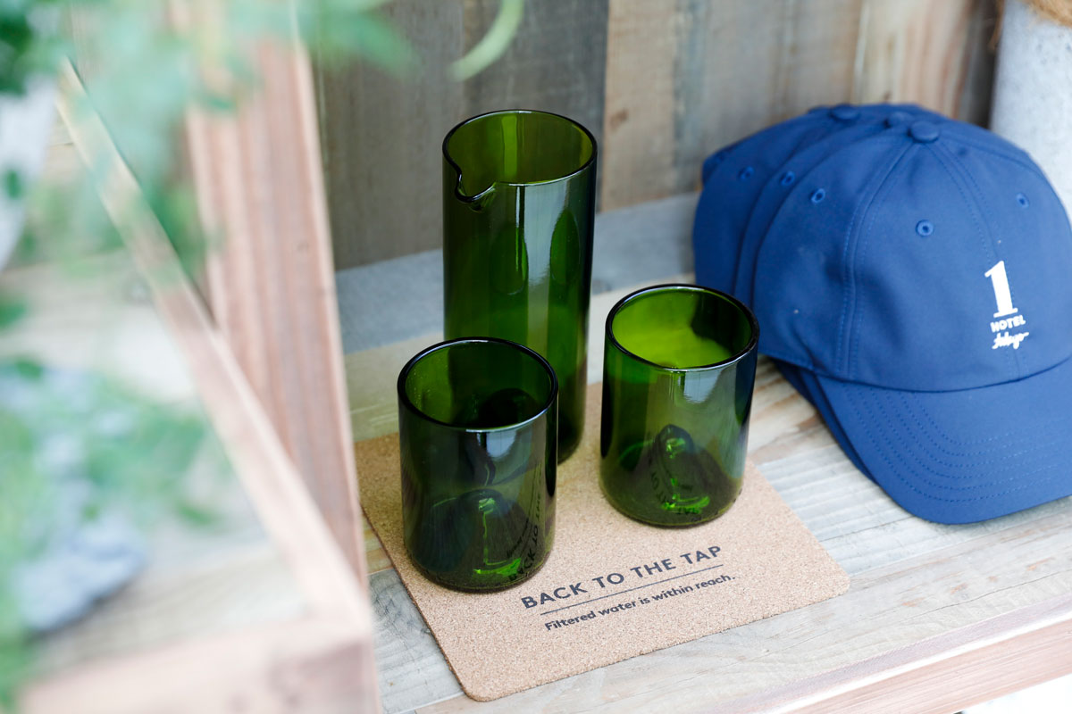 ワインボトルをアップサイクルしたグラス