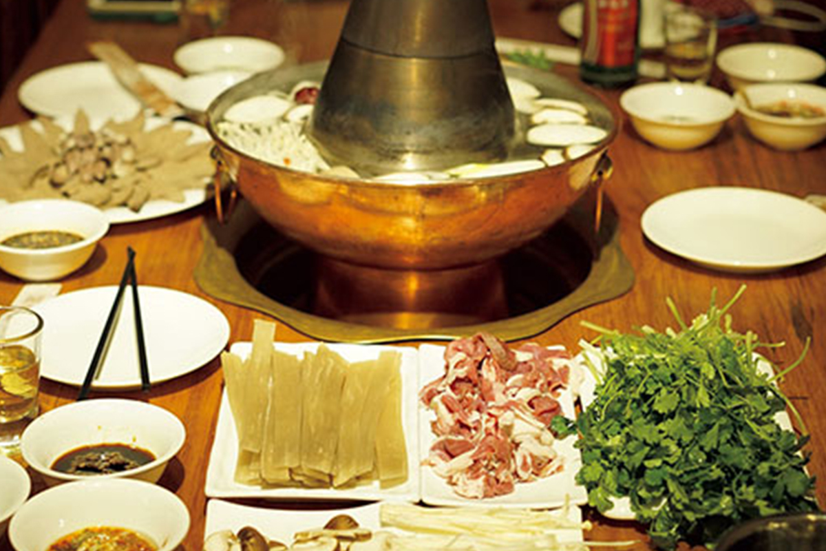 北京でも有名な羊肉のしゃぶしゃぶ