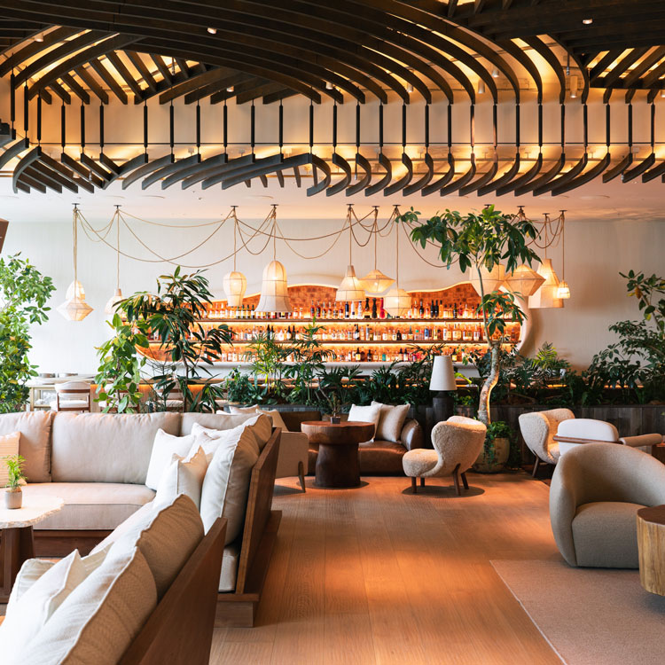 1 Hotel Tokyo 38階のロビーラウンジ