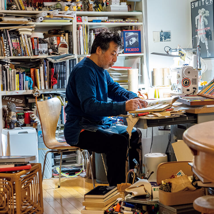 溢れ出る創作の動きに、軽やかに寄り添う。画家、アーティスト・下田昌克と椅子