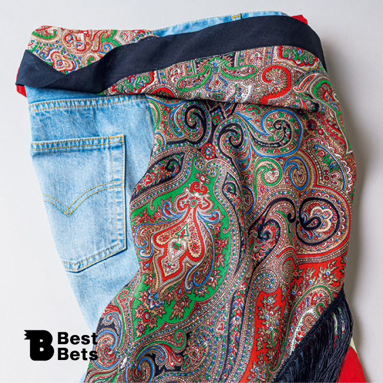 そのスカーフ、どう使う？〈JUNYA WATANABE MAN〉のセルビッチデニム：Brutus Best Bets