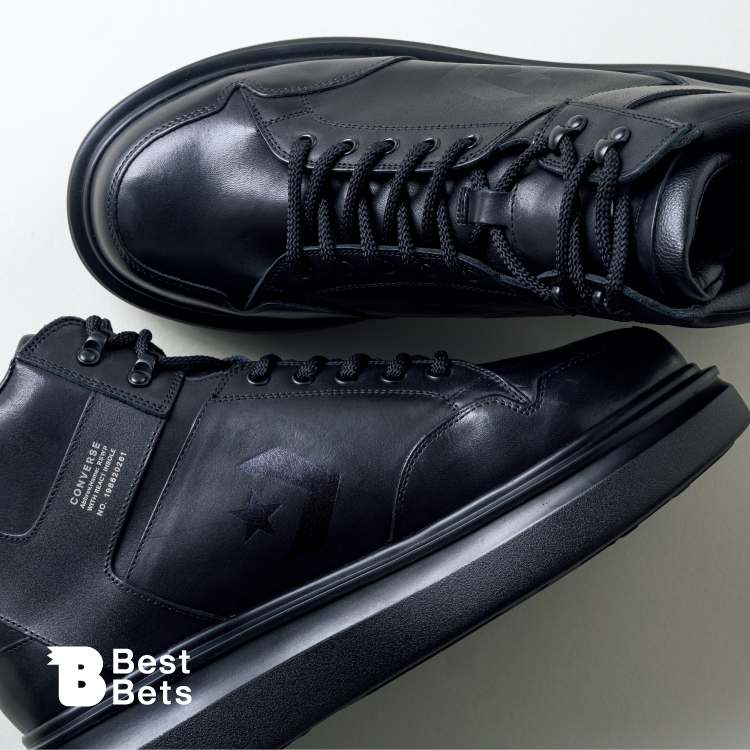 アーカイブを黒一色で再構築。〈CONVERSE〉のシューズ：Brutus Best Bets