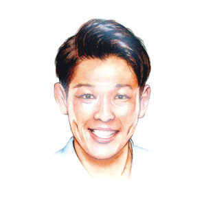 青山フォール勝ちのイラスト