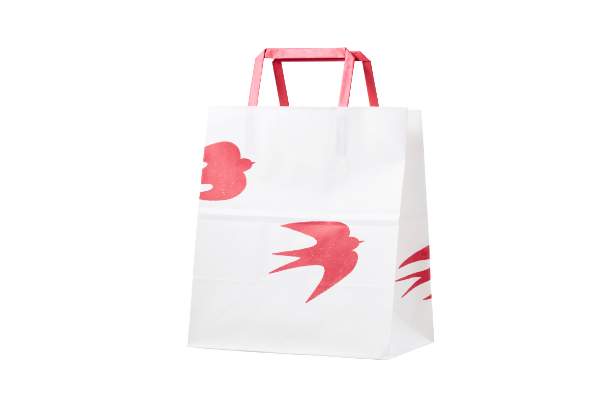 〈ツバメヤ日本橋店〉のわらび餅の手提げ袋