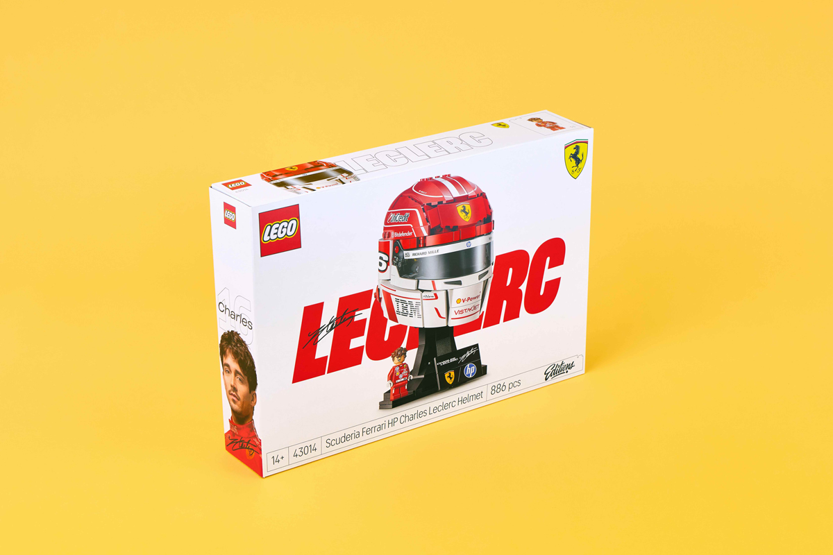ラス1 日本未発売　ビッグスケールF1コレクション　ルクレール　ヘルメット 最新号からプレゼント】F1ドライバー、シャルル・ルクレール選手の