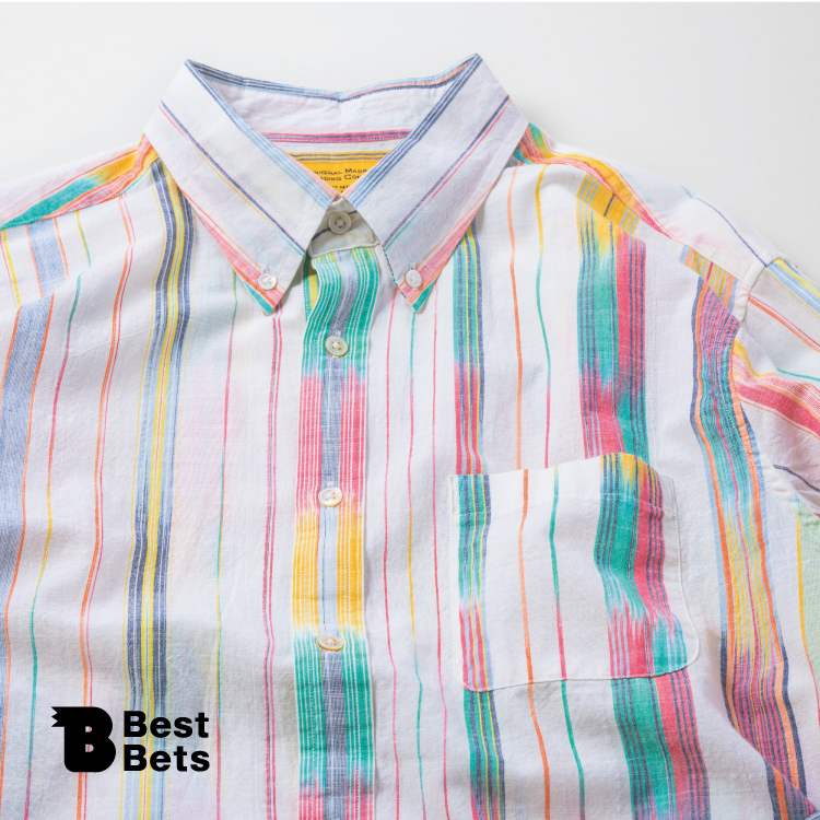 手織りで崩す正統派。〈ORIGINAL MADRAS TRADING COMPANY〉のボタンダウンシャツ：Brutus Best Bets