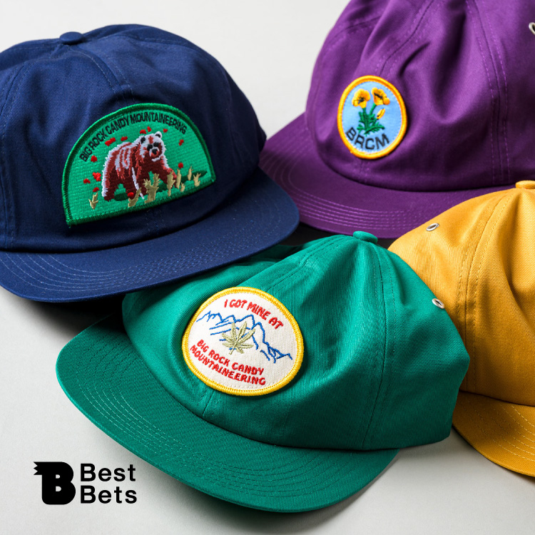 フェスやキャンプで差がつく。〈BIG ROCK CANDY MOUNTAINEERING〉のキャップ：Brutus Best Bets