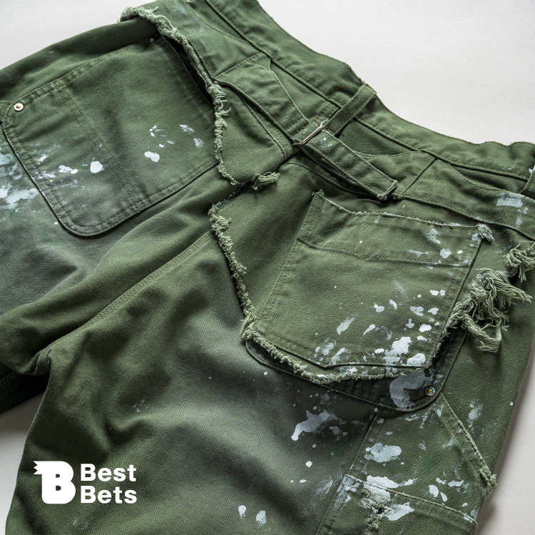 荒波に揉まれたような一本。〈kolor〉のミリタリーパンツ：Brutus Best Bets