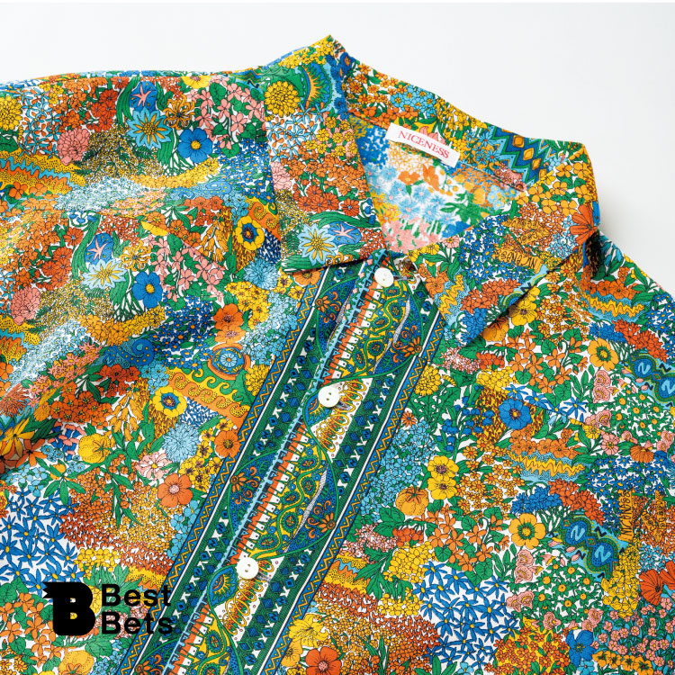 花柄なのに、甘くない。〈NICENESS〉のシャツ：Brutus Best Bets