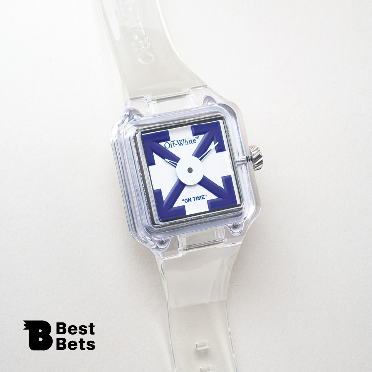 手元に遊び心を一つ。〈OFF-WHITE c/o VIRGIL ABLOH〉のウォッチ：Brutus Best Bets