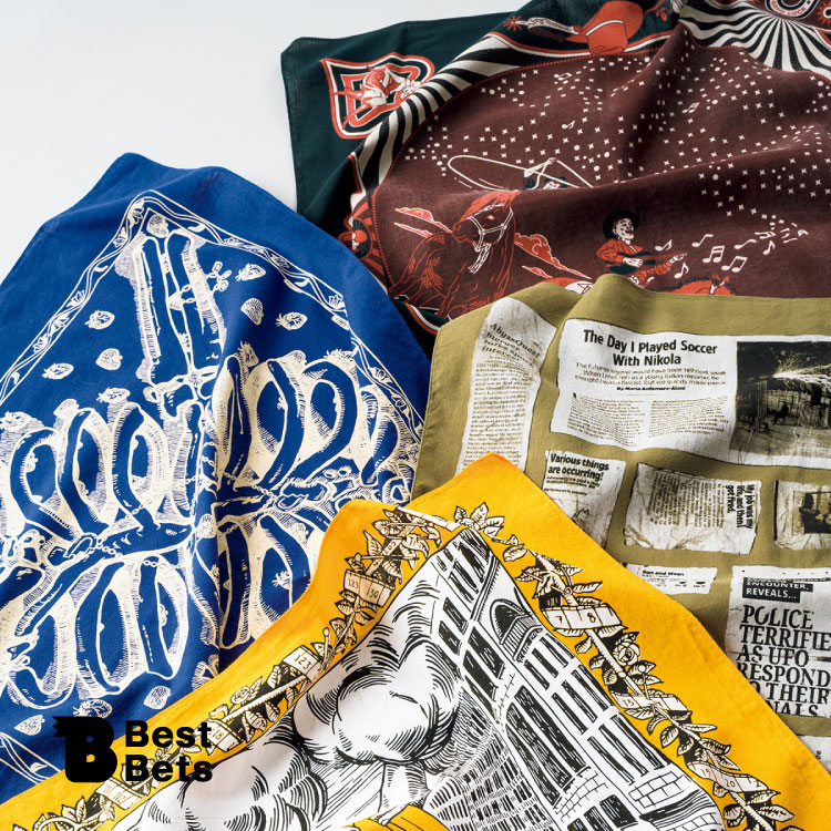 おみやげバンダナに遊び心を！〈SABLE New York〉のバンダナ：Brutus Best Bets