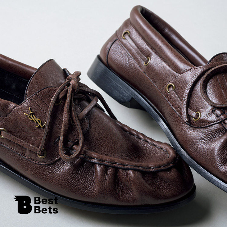 新定番！〈SAINT LAURENT〉のボートシューズ：Brutus Best Bets