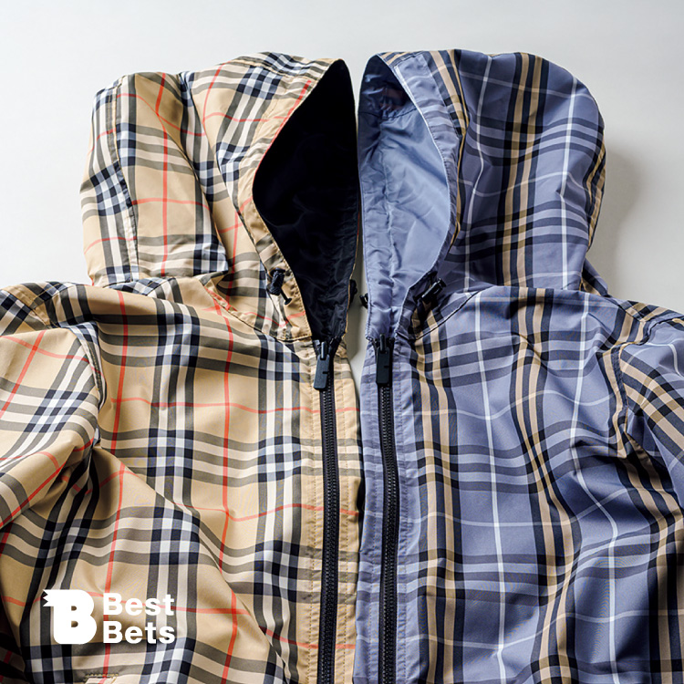 アイコンを表裏で楽しむ。〈BURBERRY〉のフーデッドブルゾン：Brutus Best Bets