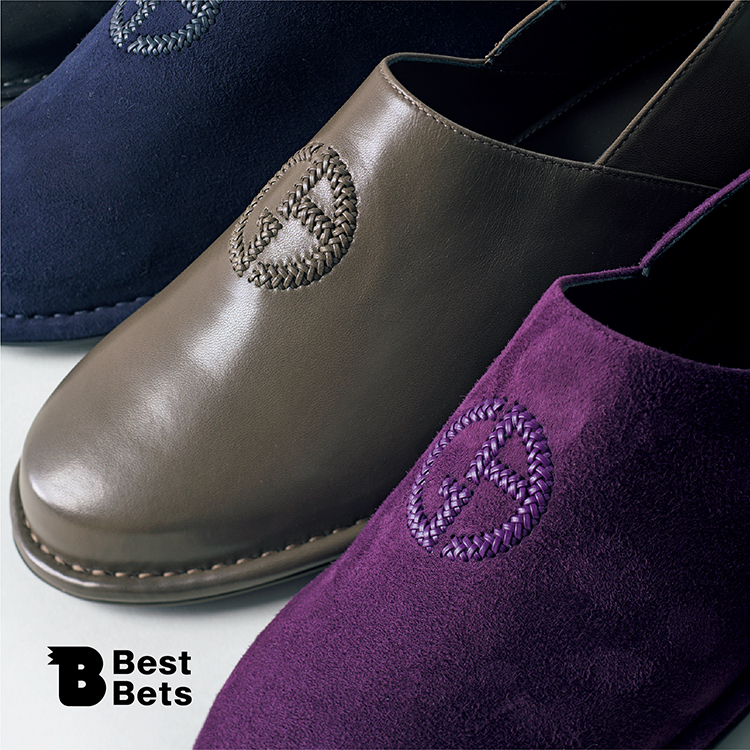 スーツの足元は力を抜いて。〈GIORGIO ARMANI〉のスリッパ：Brutus Best Bets