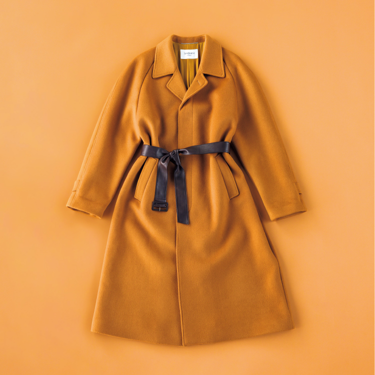 「WELL-MADE」Vol.11《SAINT LAURENT》のダブルフェイスウールのバルマカーンコート